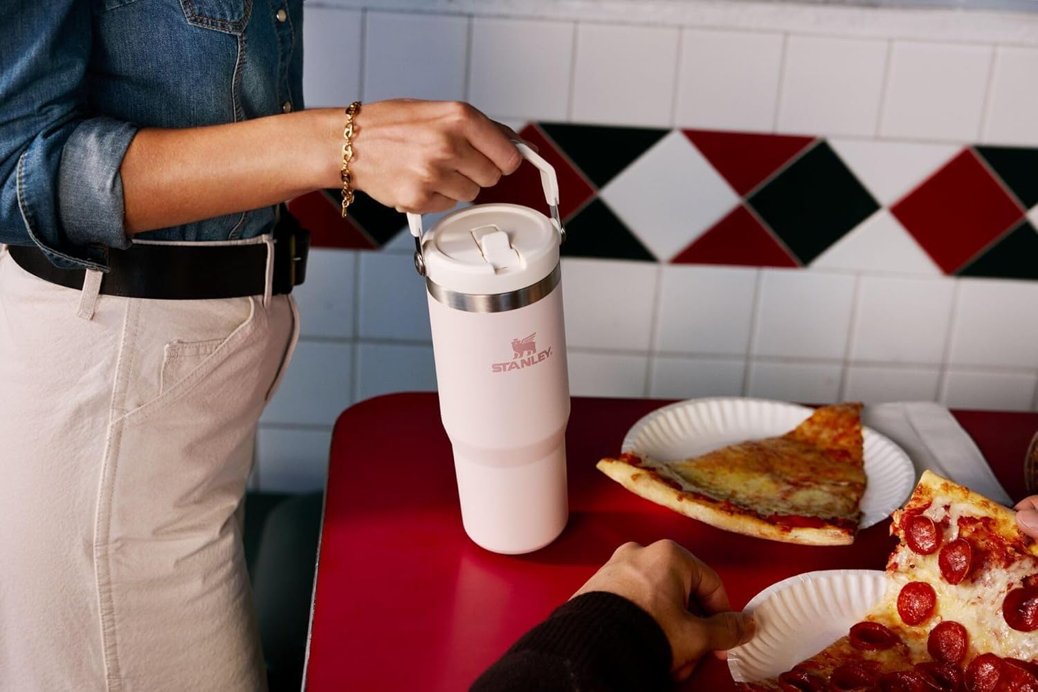 IceFlow Flip Straw Travel Tumbler