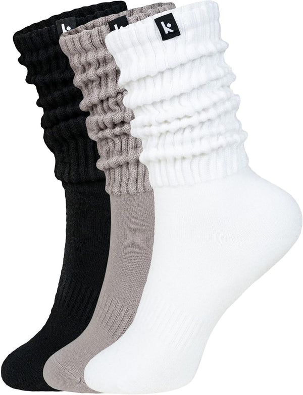 Cozy Scrunch Crew Socks Pack